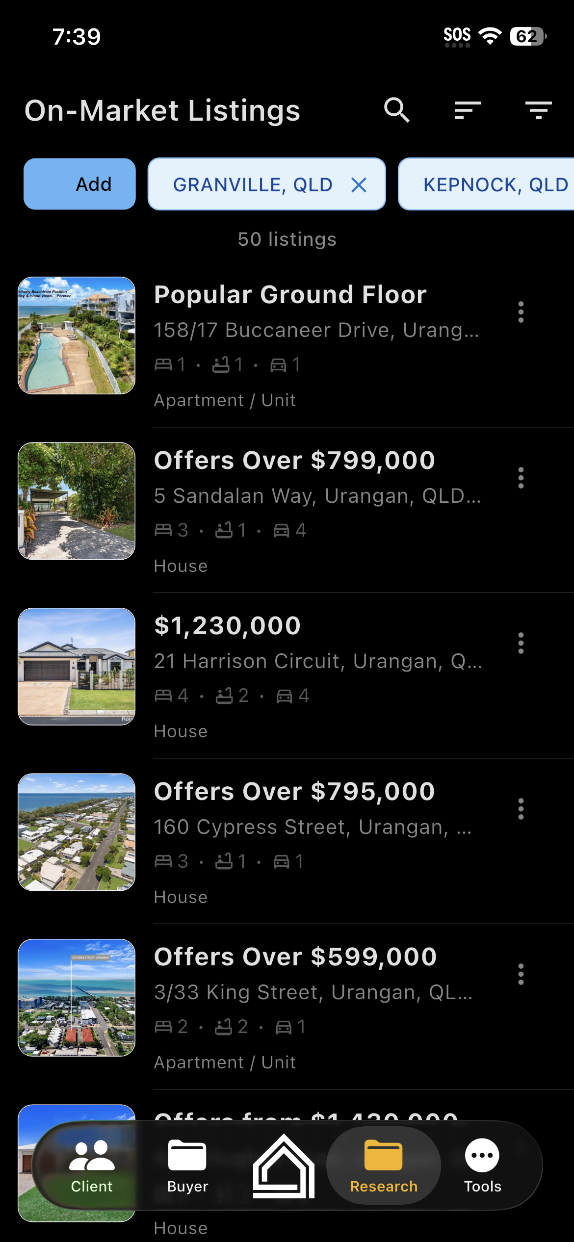 On-Market Property Listings