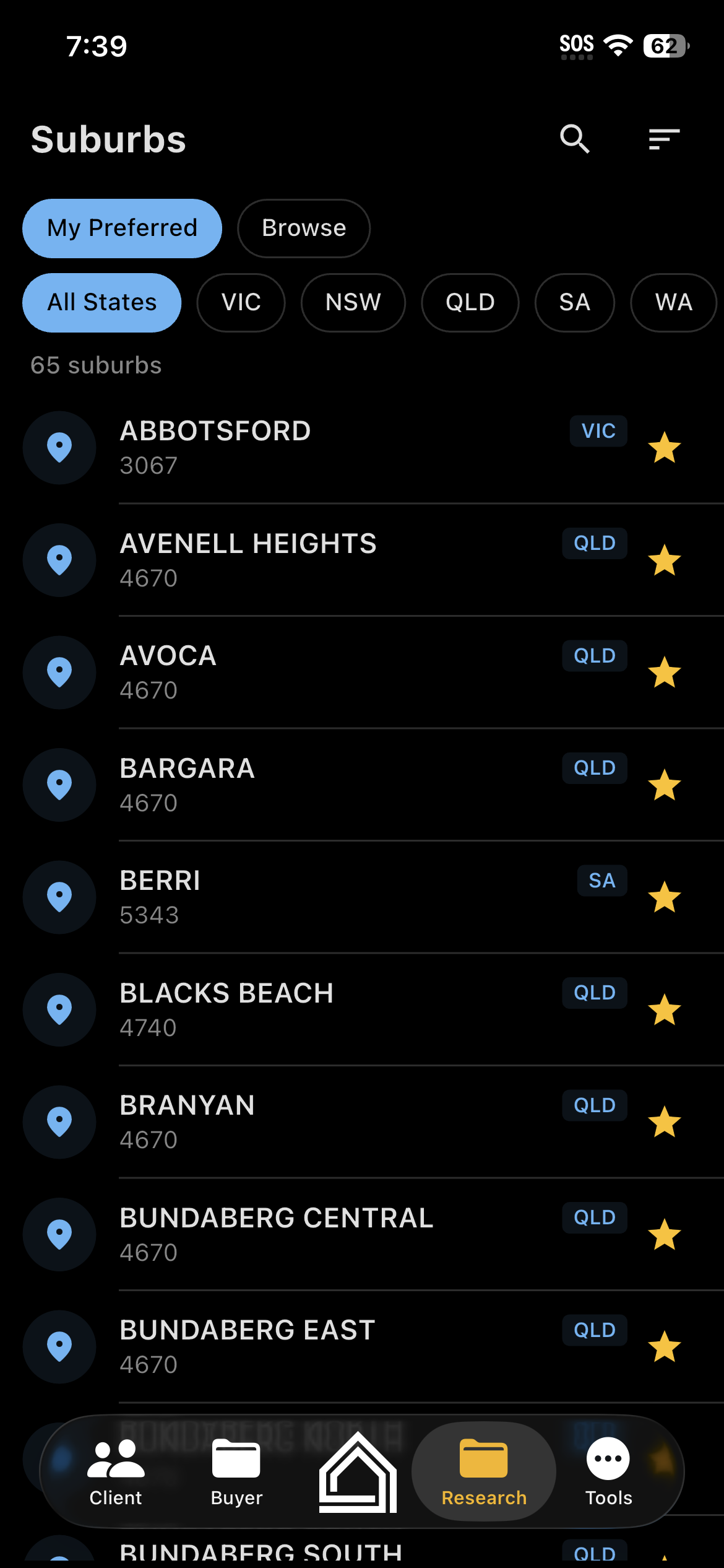 Suburbs Research Database
